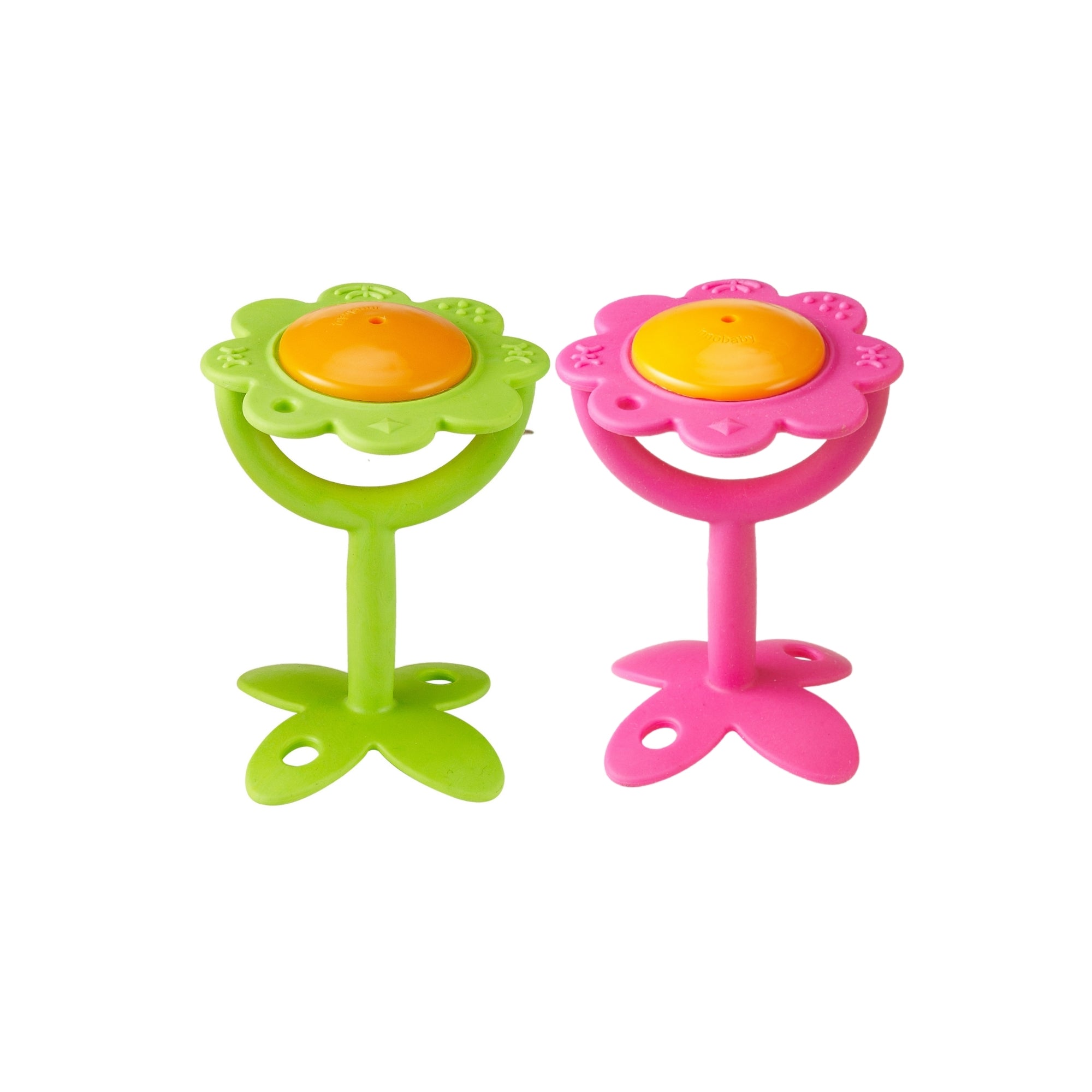 EZ Grip Flower Rattle Teether / Oral Sensory Developmental Toy