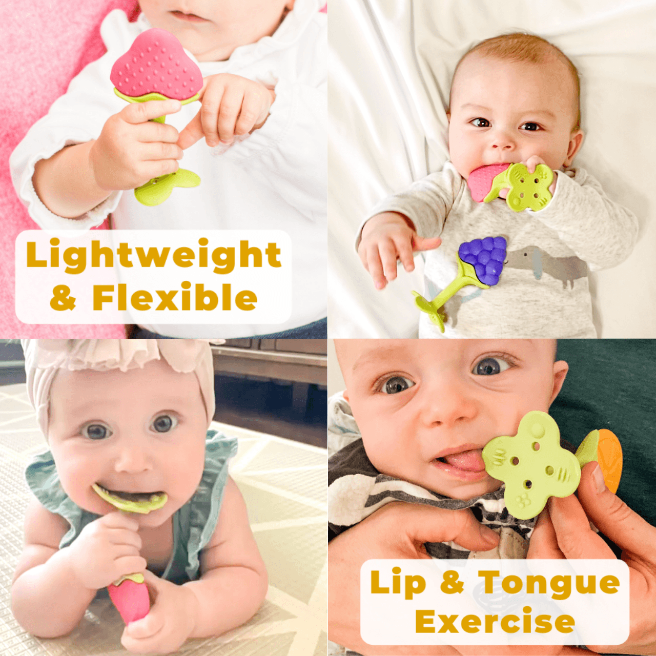 EZ Grip Massaging Teether Set - innobaby