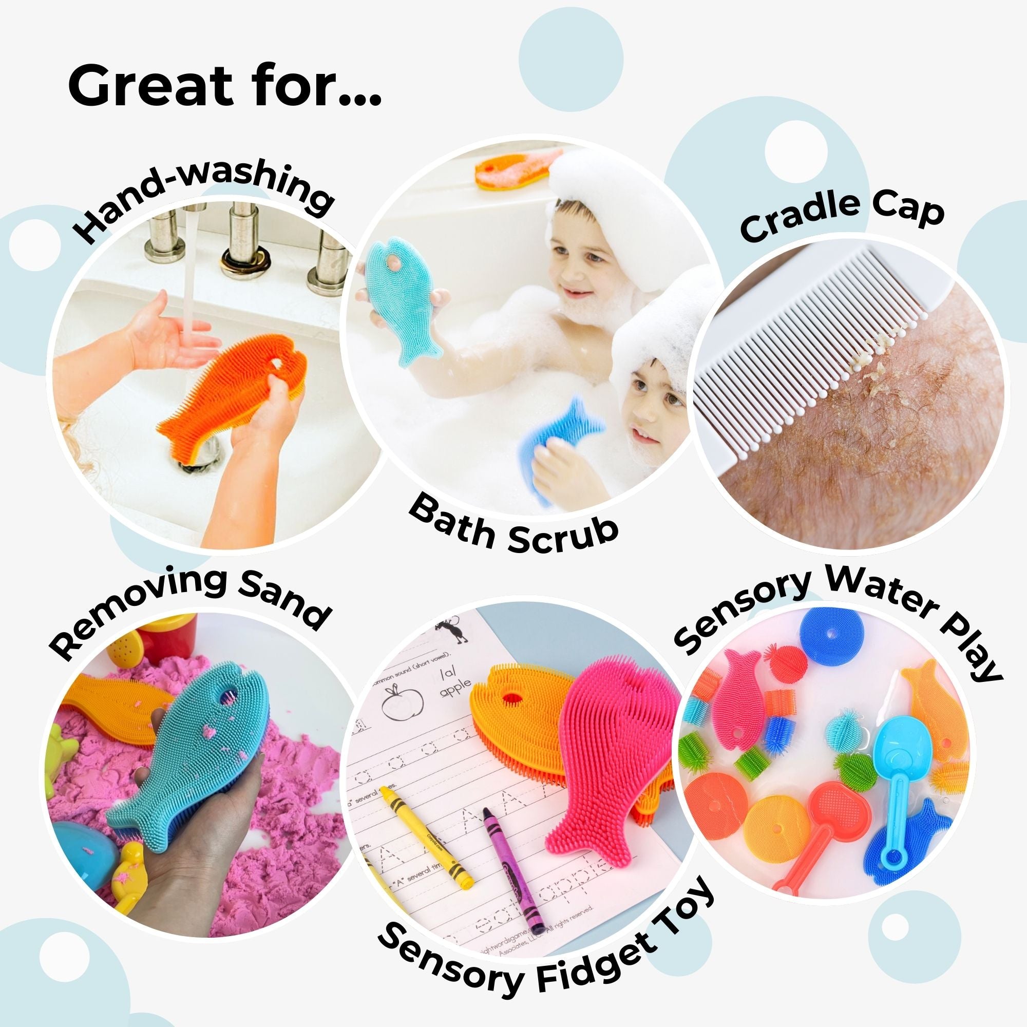 Innobaby Silicone Fish Bath Scrub - innobaby