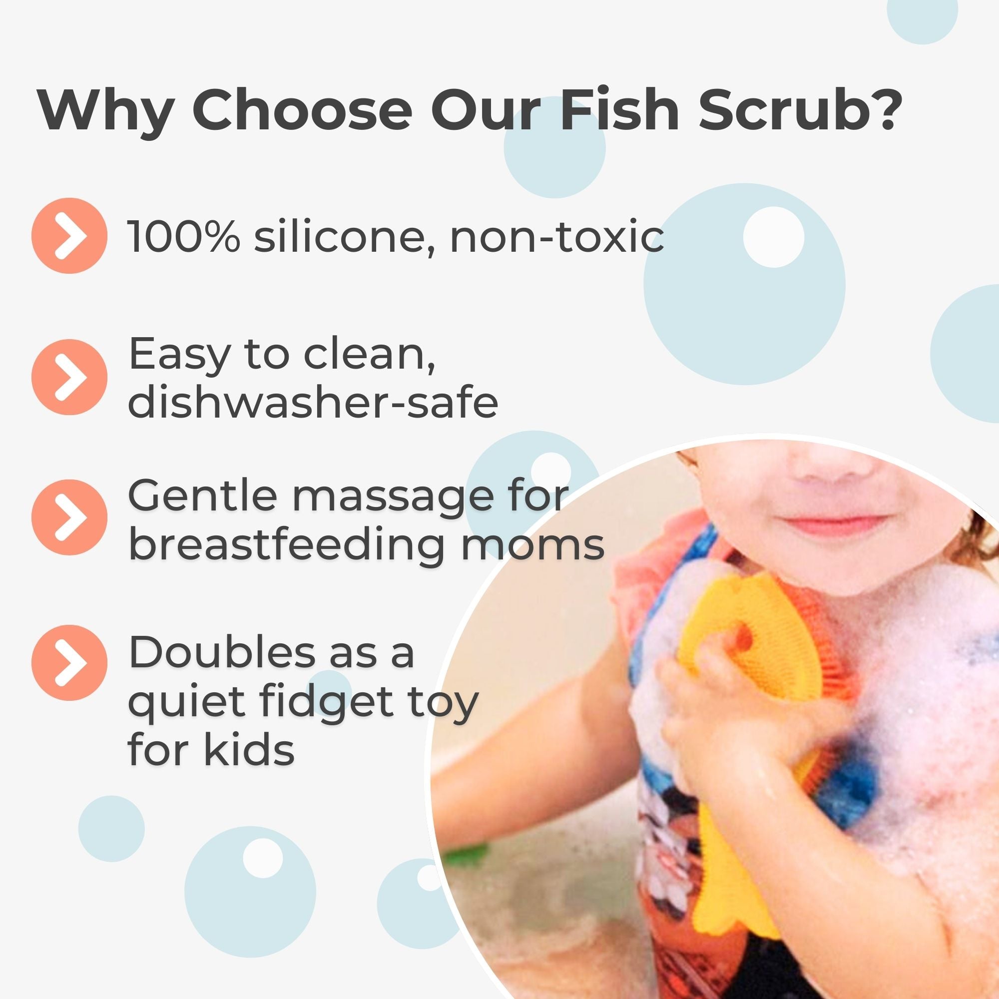 Innobaby Silicone Fish Bath Scrub - innobaby