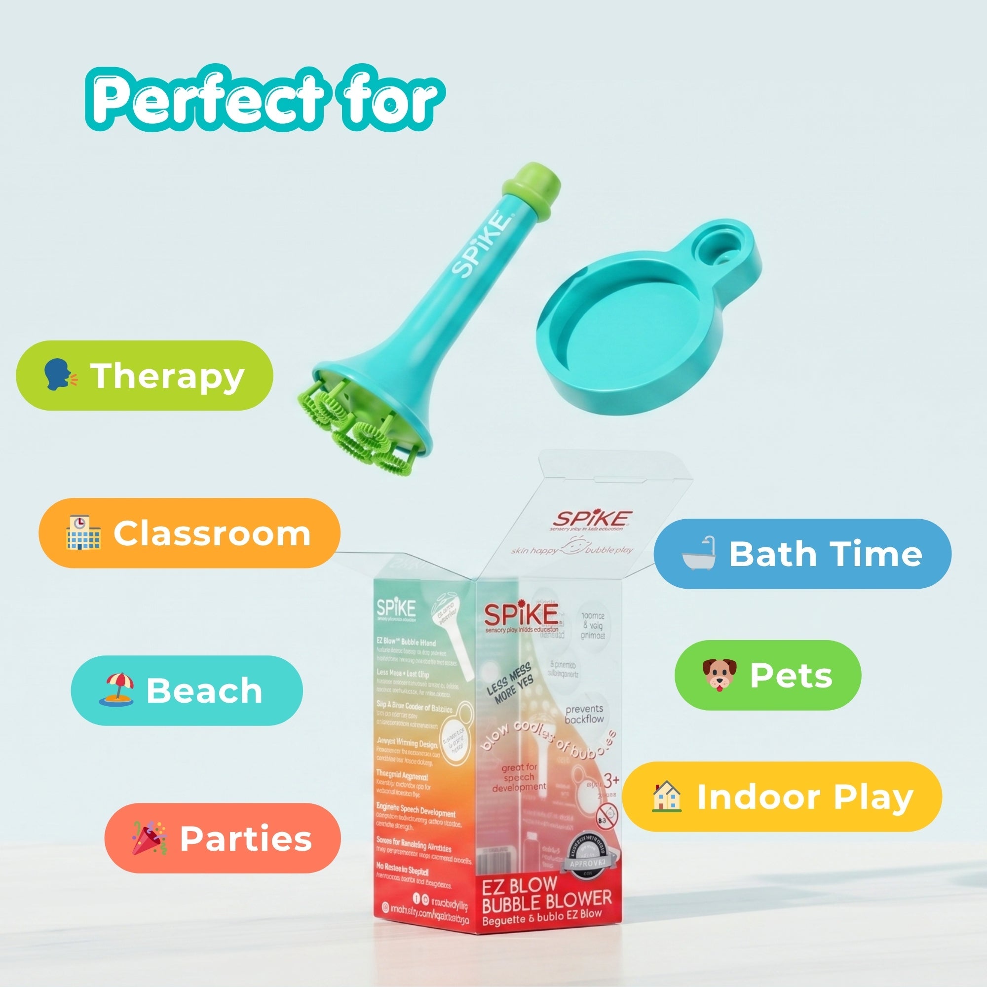 (New) Bubble Blower Wand & Dipping Tray Set - innobaby