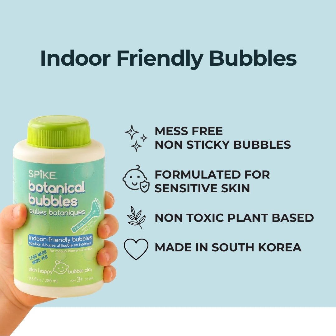 (New) Spike Botanical Bubbles 9.5 fl oz (280ml) Refill for Bubble Blower Use - innobaby
