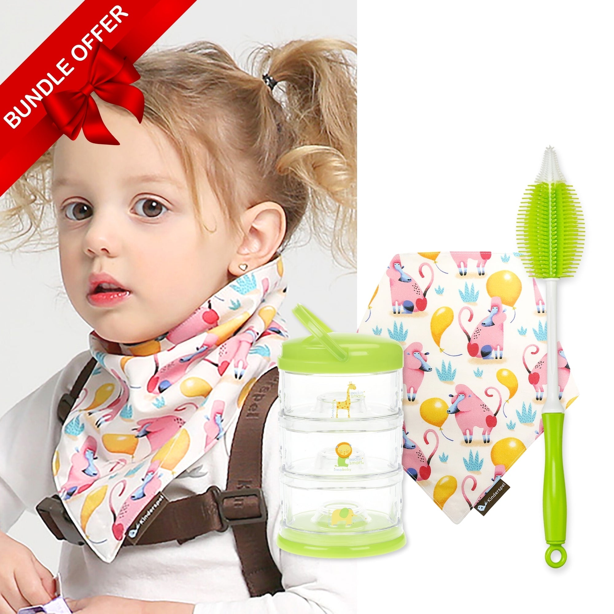 On - the - Go Baby Essentials Bundle – Stack, Soothe & Stay Clean - innobaby