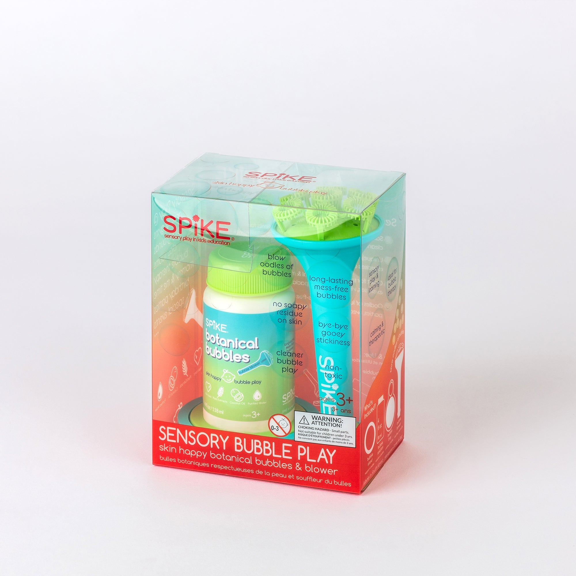Sensory Bubble Play Skin Happy Botanical Bubbles & Blower Set - Party Pack 21 - innobaby