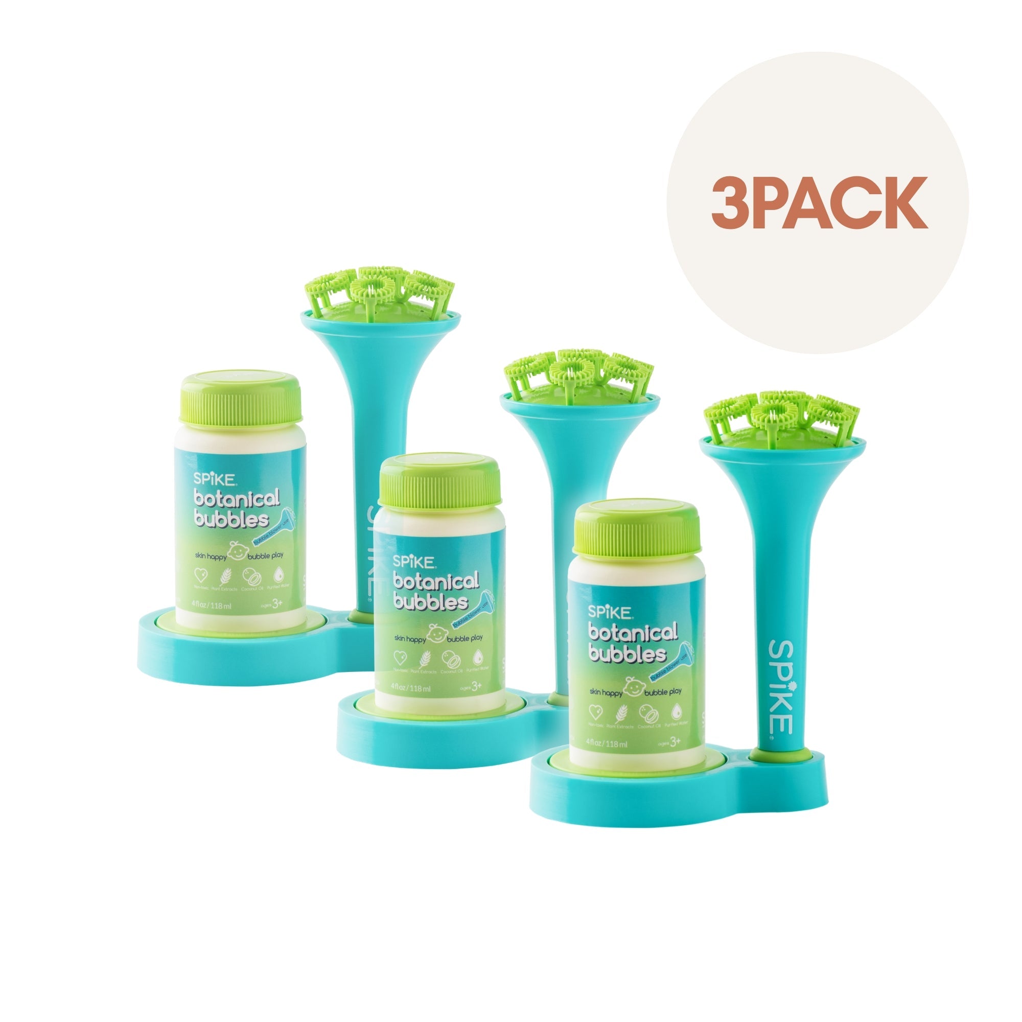 Sensory Bubble Play Skin Happy Botanical Bubbles & Blower Set - innobaby