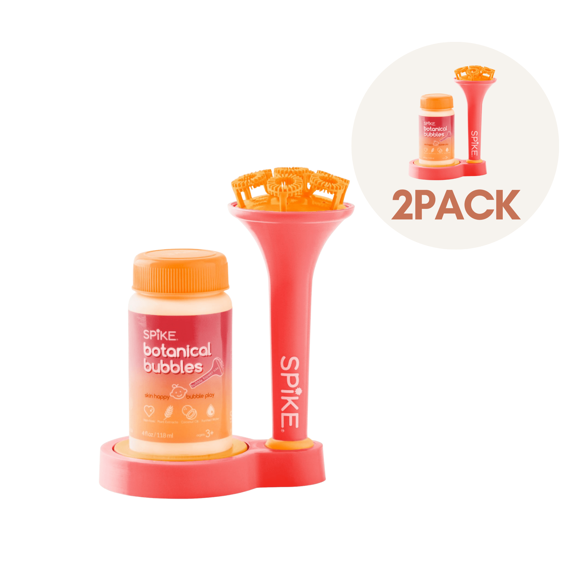 Sensory Bubble Play Skin Happy Botanical Bubbles & Blower Set - innobaby