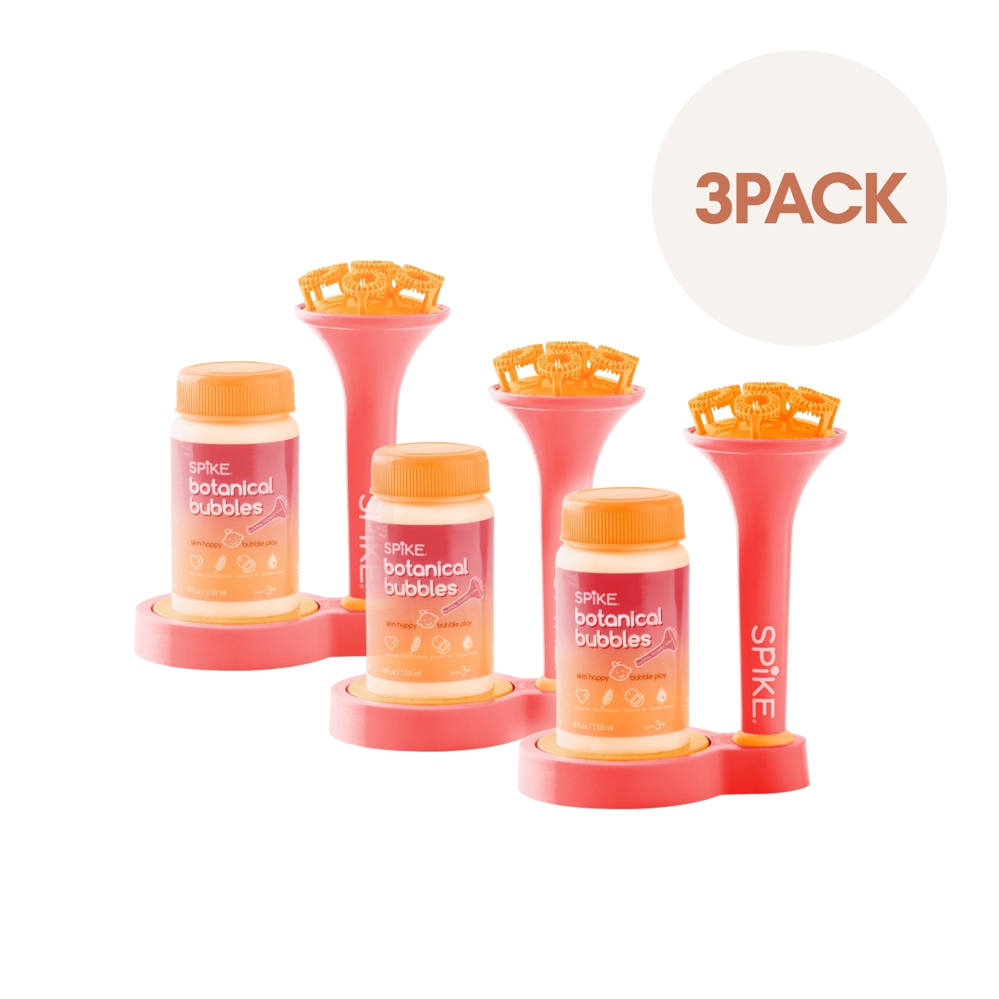 Sensory Bubble Play Skin Happy Botanical Bubbles & Blower Set - innobaby