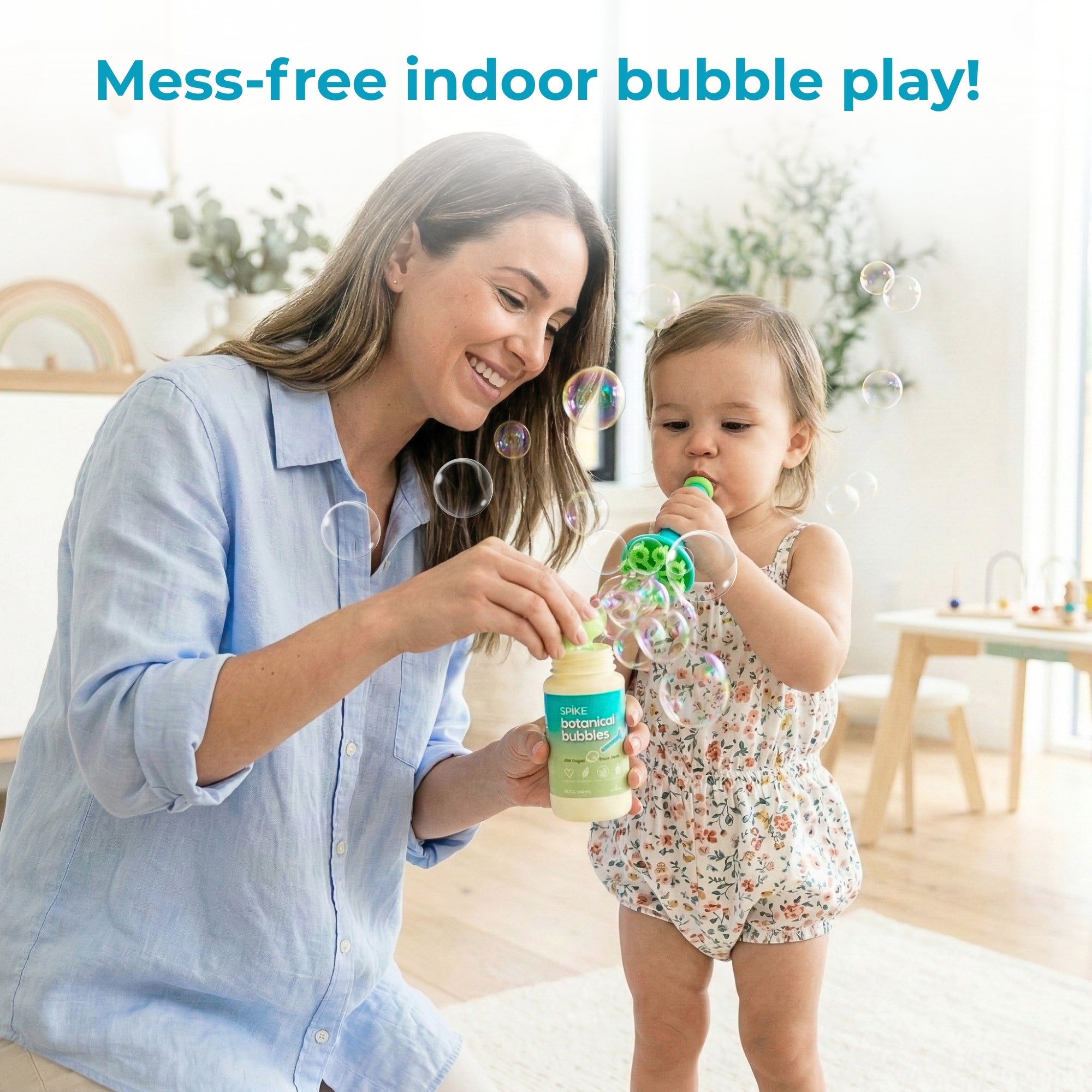 Spike Botanical Bubbles 4 fl oz Refill for Bubble Blower Use - innobaby