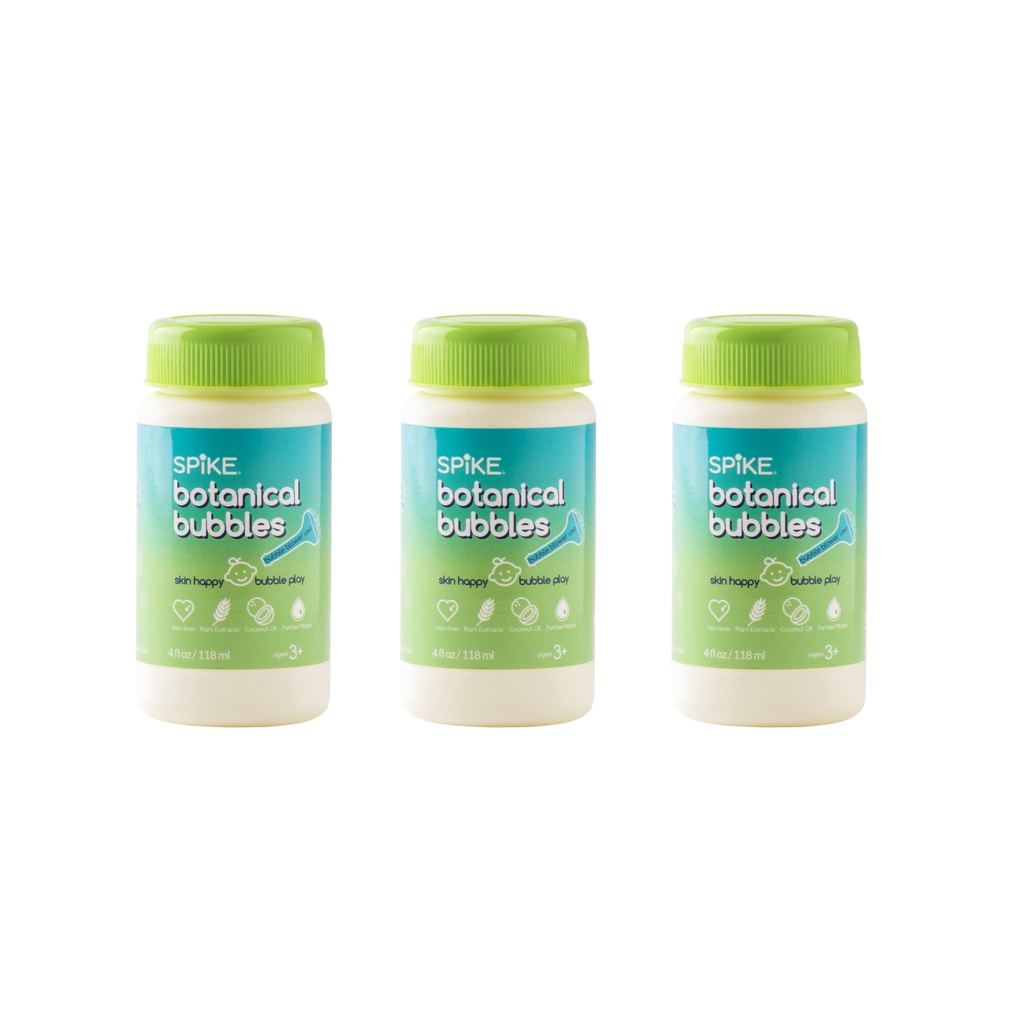 Spike Botanical Bubbles 4 fl oz Refill for Bubble Blower Use - innobaby