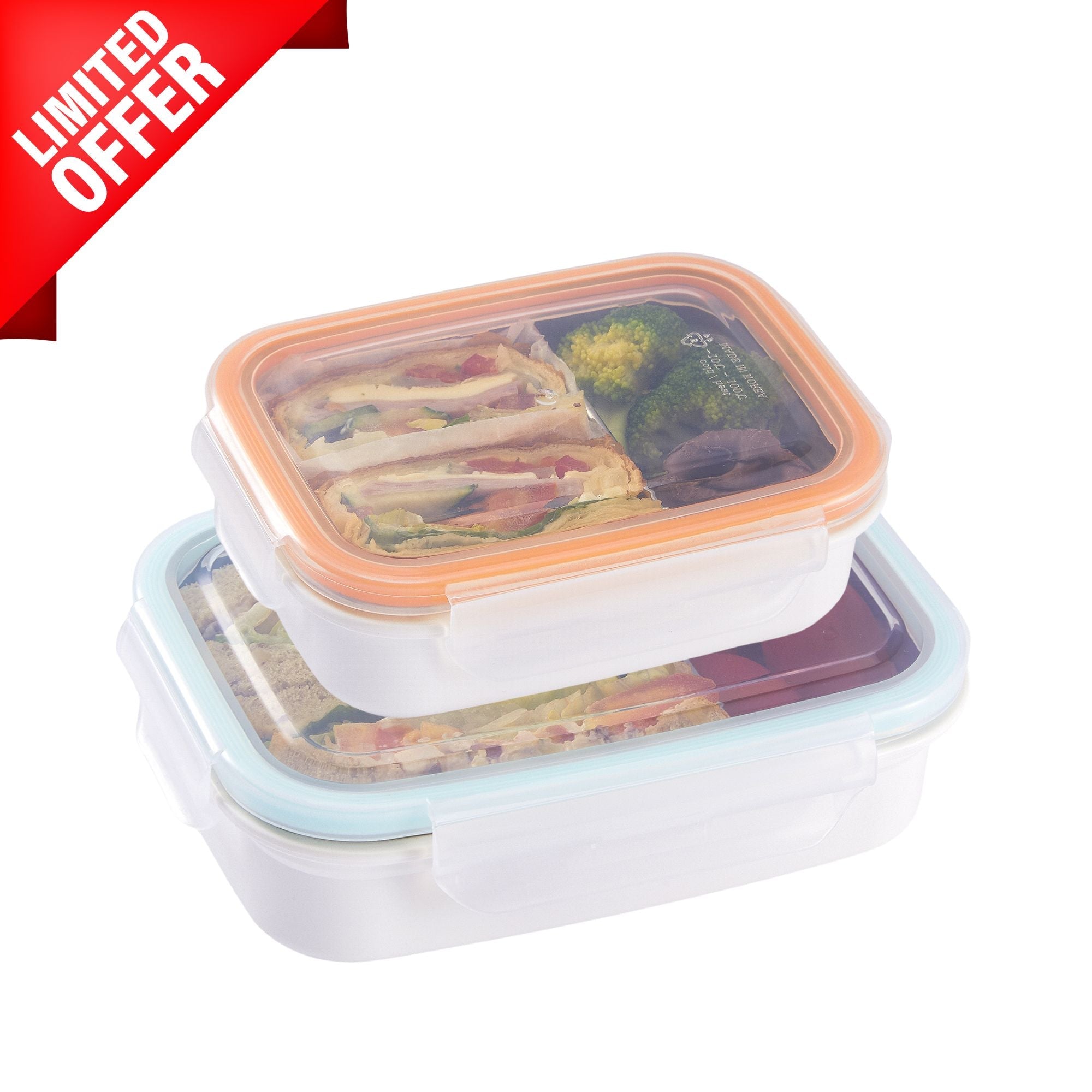 Stainless Divided Snackbox & Lunchbox Set - innobaby