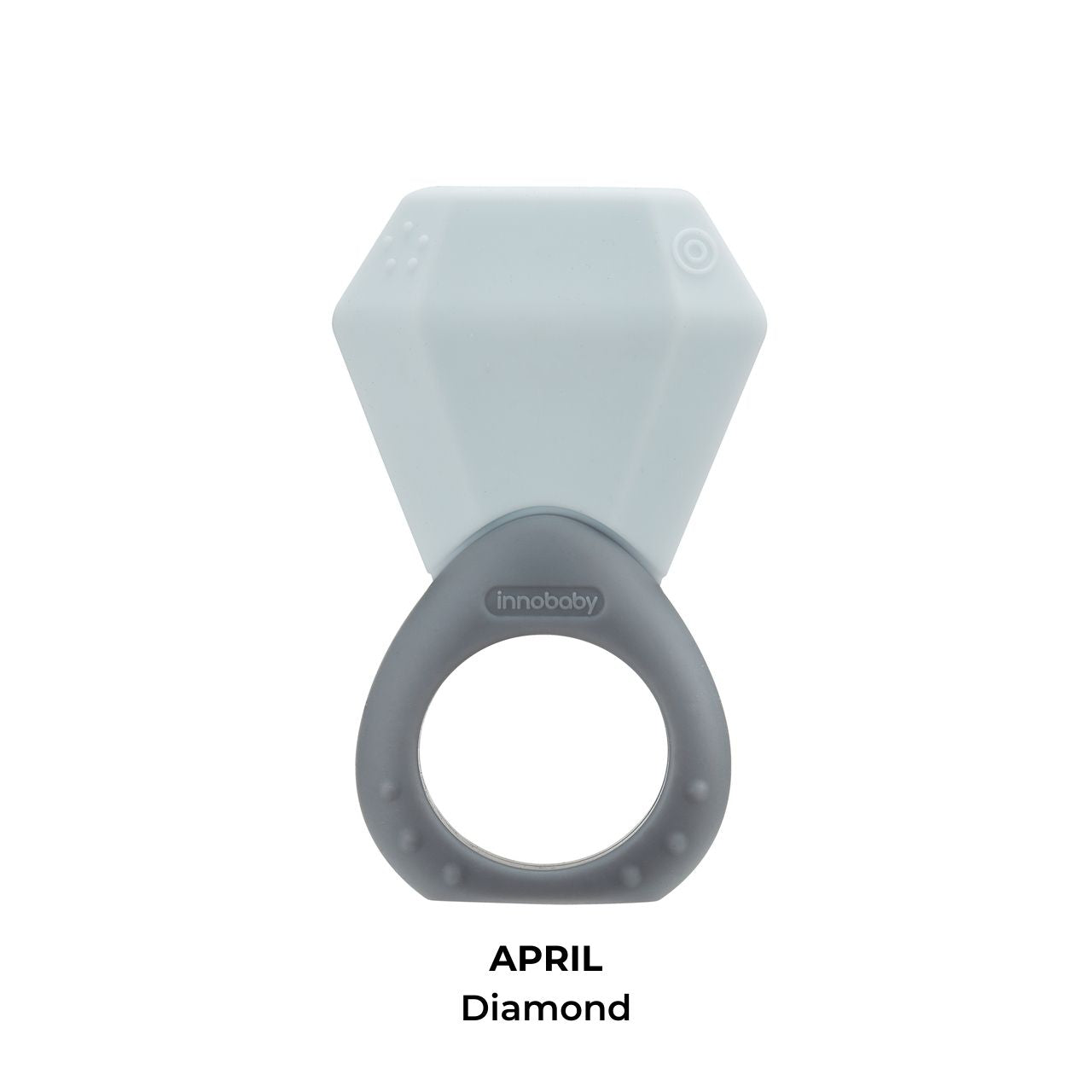 Teethin' Smart Birthstone Ring Teether - April(Diamond)