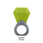 Teethin' Smart Birthstone Ring Teether - August(Peridot)