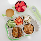 Stainless Divided Platter with Sectional Lid