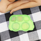 Stainless Divided Platter with Sectional Lid