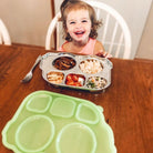 Stainless Divided Platter with Sectional Lid