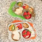 Stainless Divided Platter with Sectional Lid