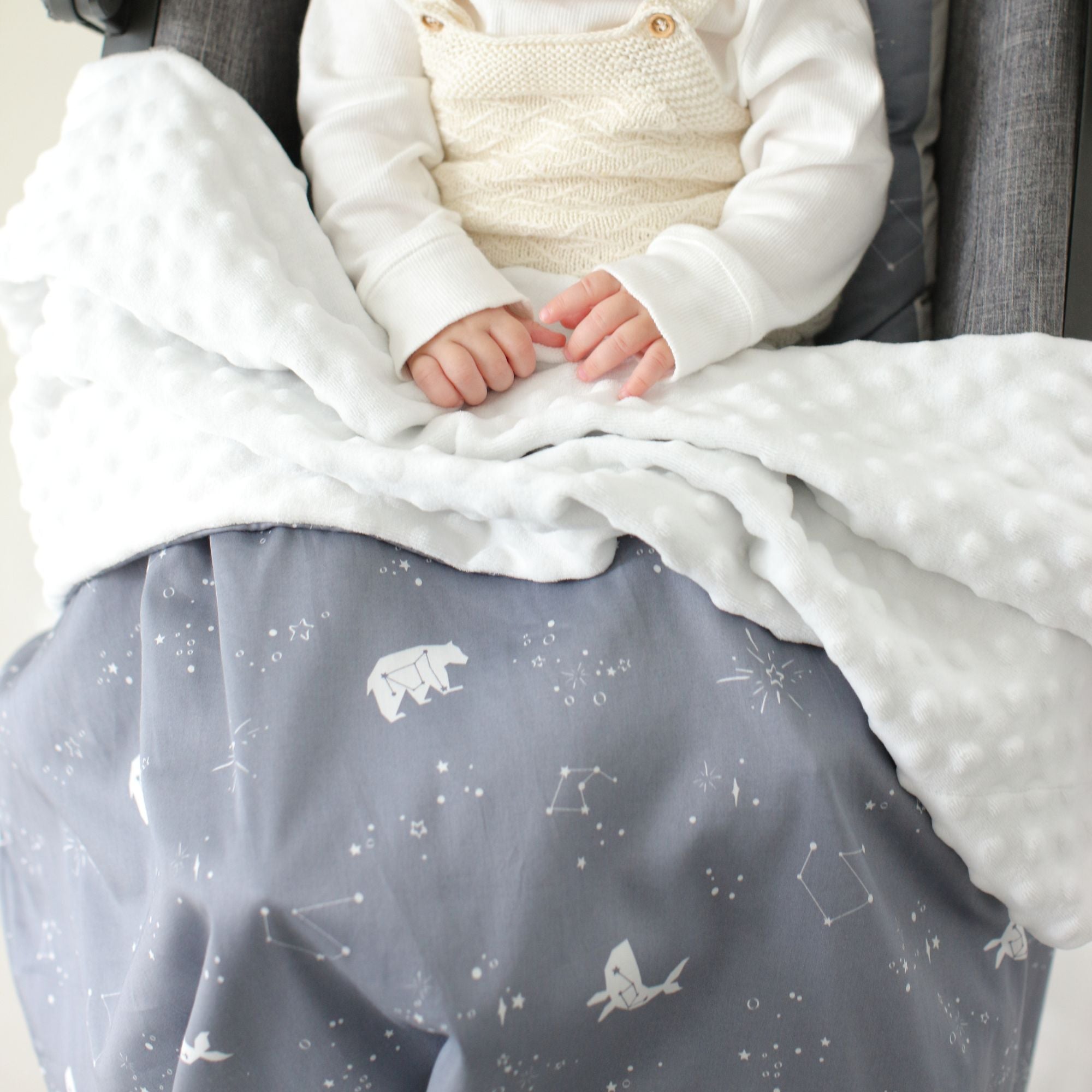 Cotton Embossed Minky Blanket - innobaby