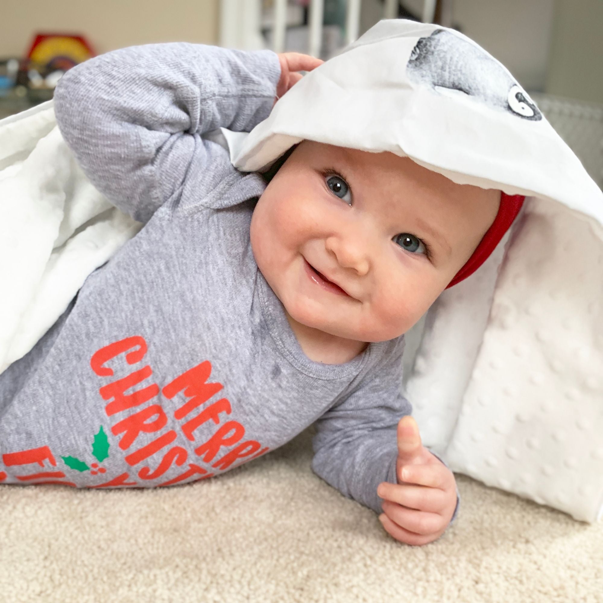 Cotton Embossed Minky Blanket - innobaby