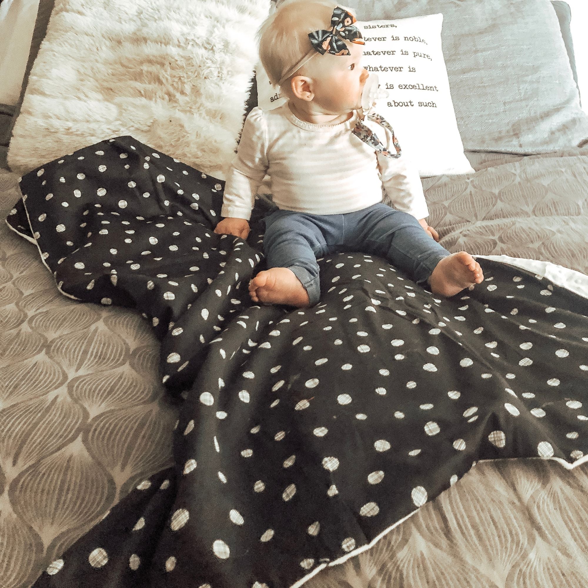 Cotton Embossed Minky Blanket - innobaby