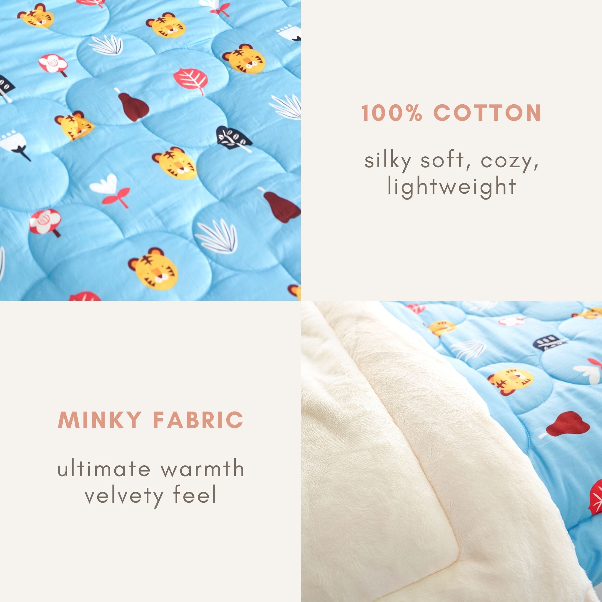 Cotton Minky Comforter / Twin size - innobaby