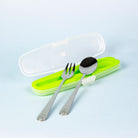 all-groups Din Din SMART All Stainless Spoon & Fork Set (Case Included) - innobaby
