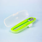 Din Din SMART All Stainless Spoon & Fork Set (Case Included) - innobaby