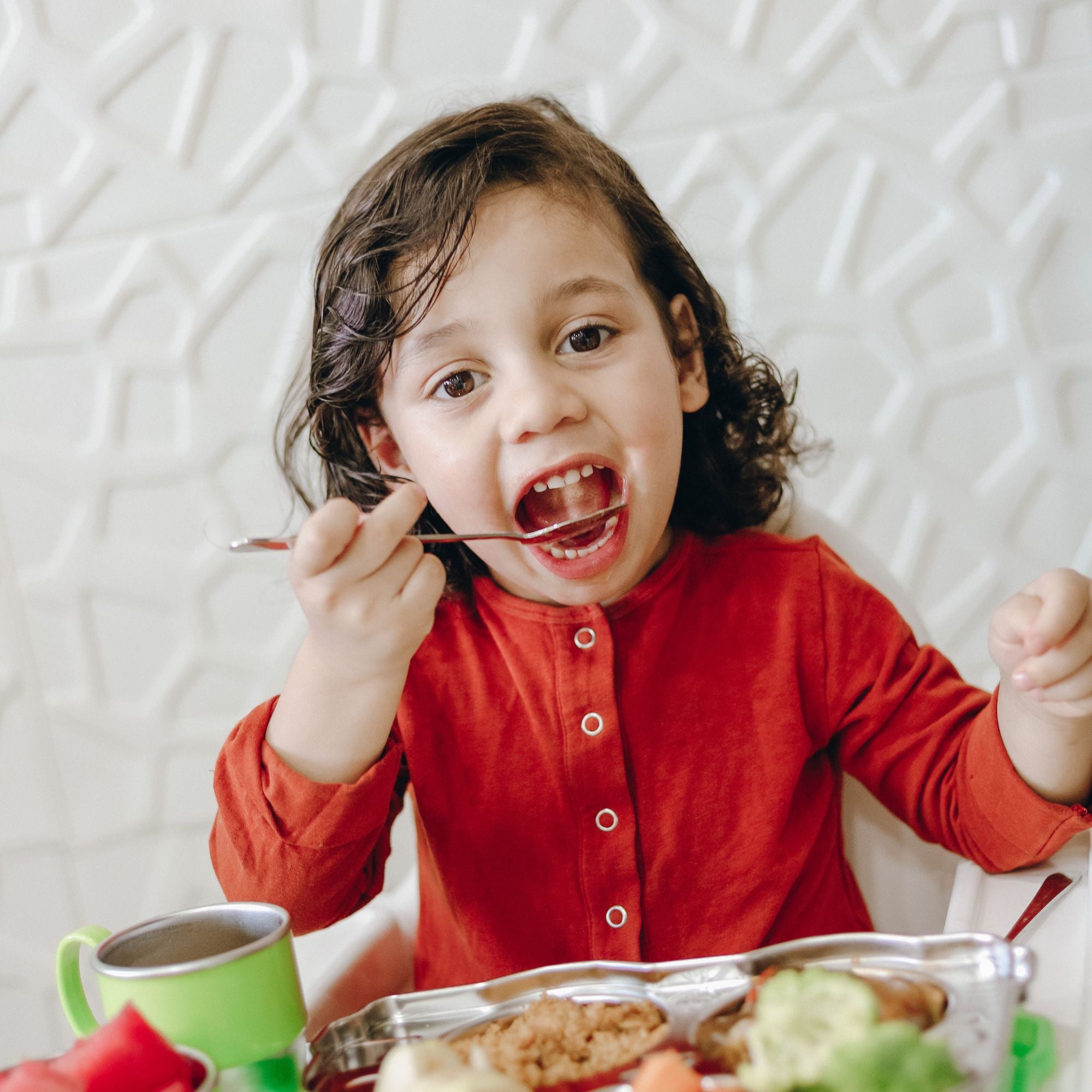 Din Din SMART All Stainless Spoon & Fork Set (Case Included) - innobaby