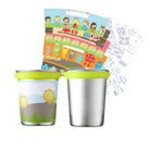 Din Din SMART DIY Stainless Cup (2 Pack) - innobaby
