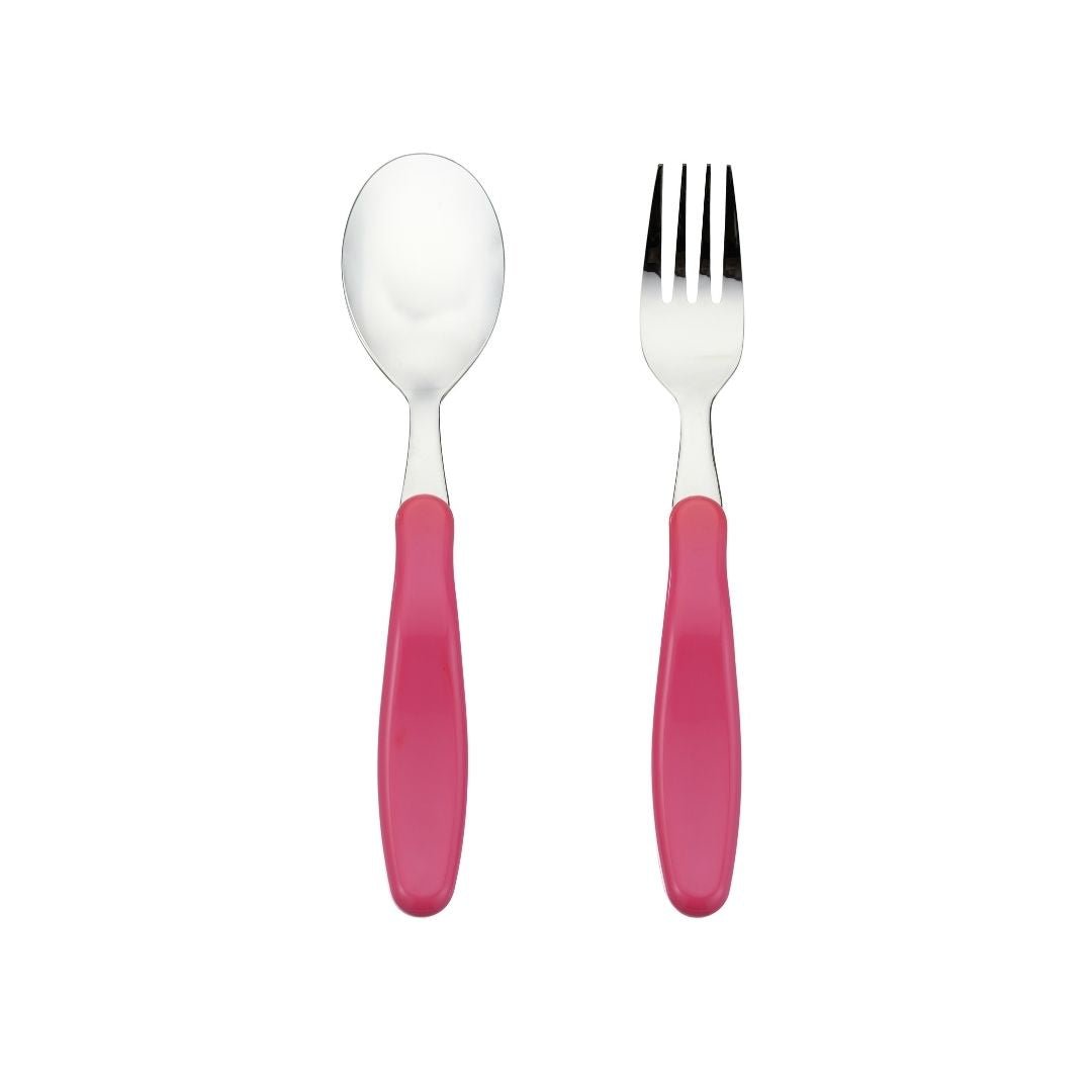 Din Din SMART EZ Grip Spoon & Fork Set (case included) - innobaby