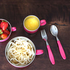 Din Din SMART EZ Grip Spoon & Fork Set (case included) - innobaby