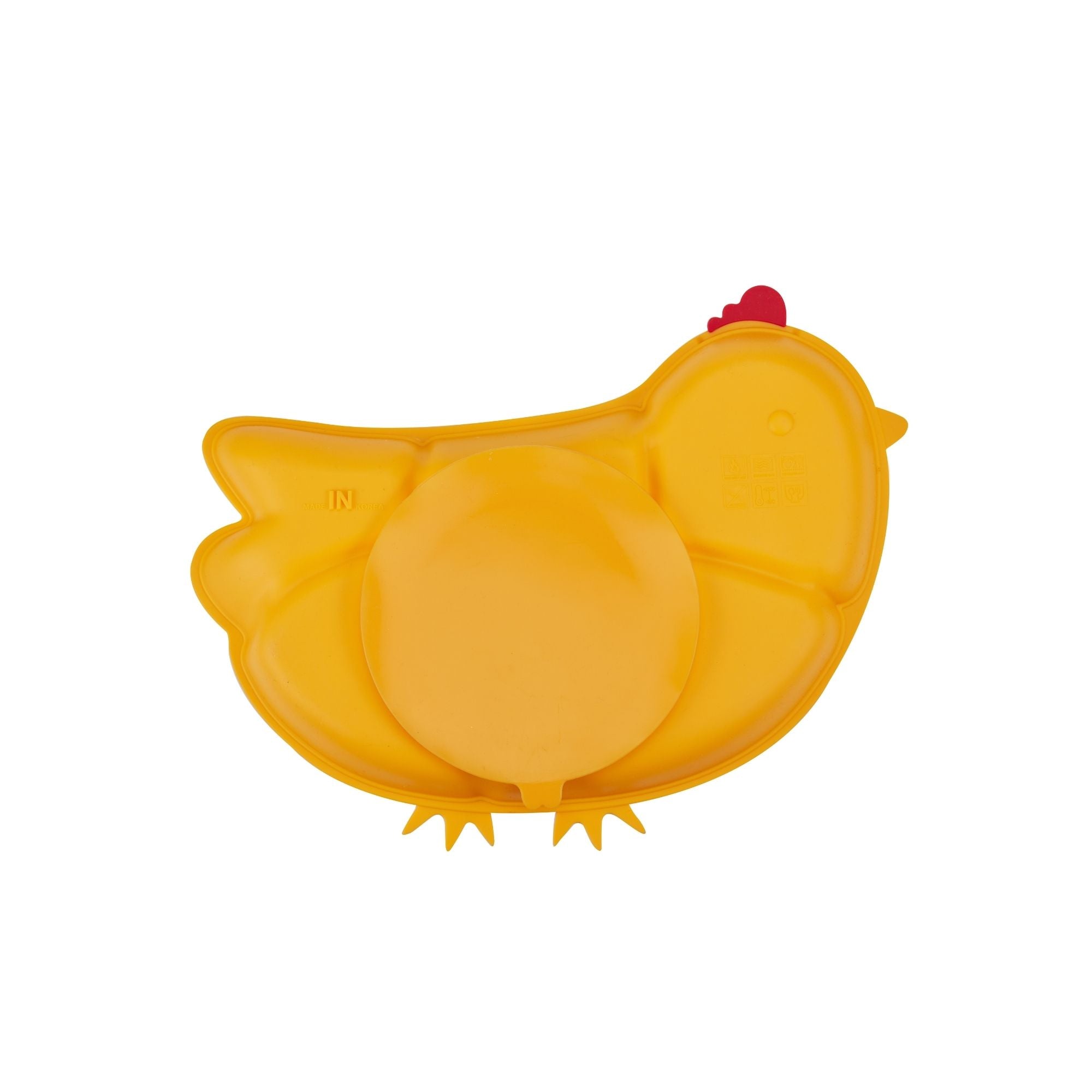 DIN DIN SMART Silicone Suction Divided Chicken Plate - innobaby