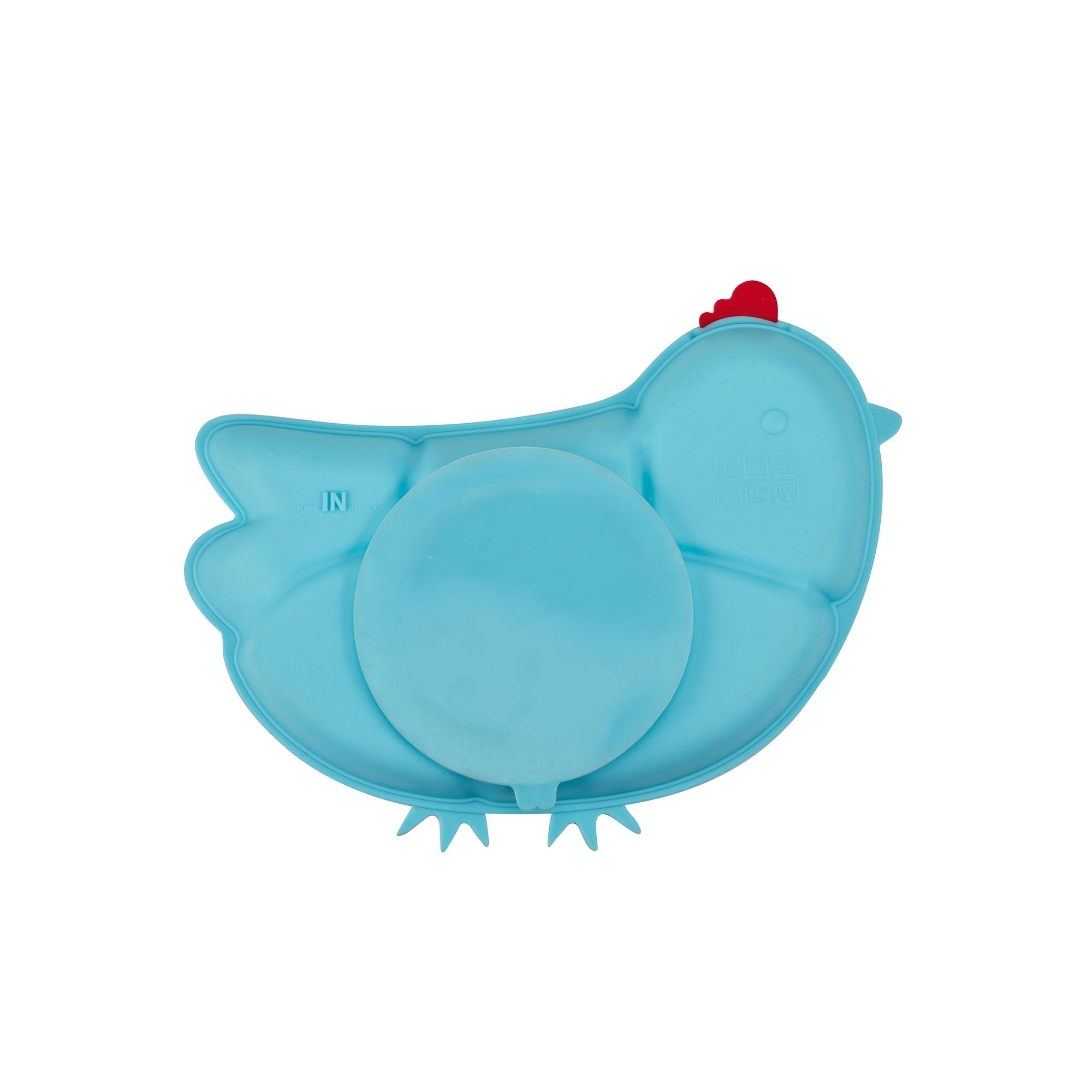 DIN DIN SMART Silicone Suction Divided Chicken Plate - innobaby