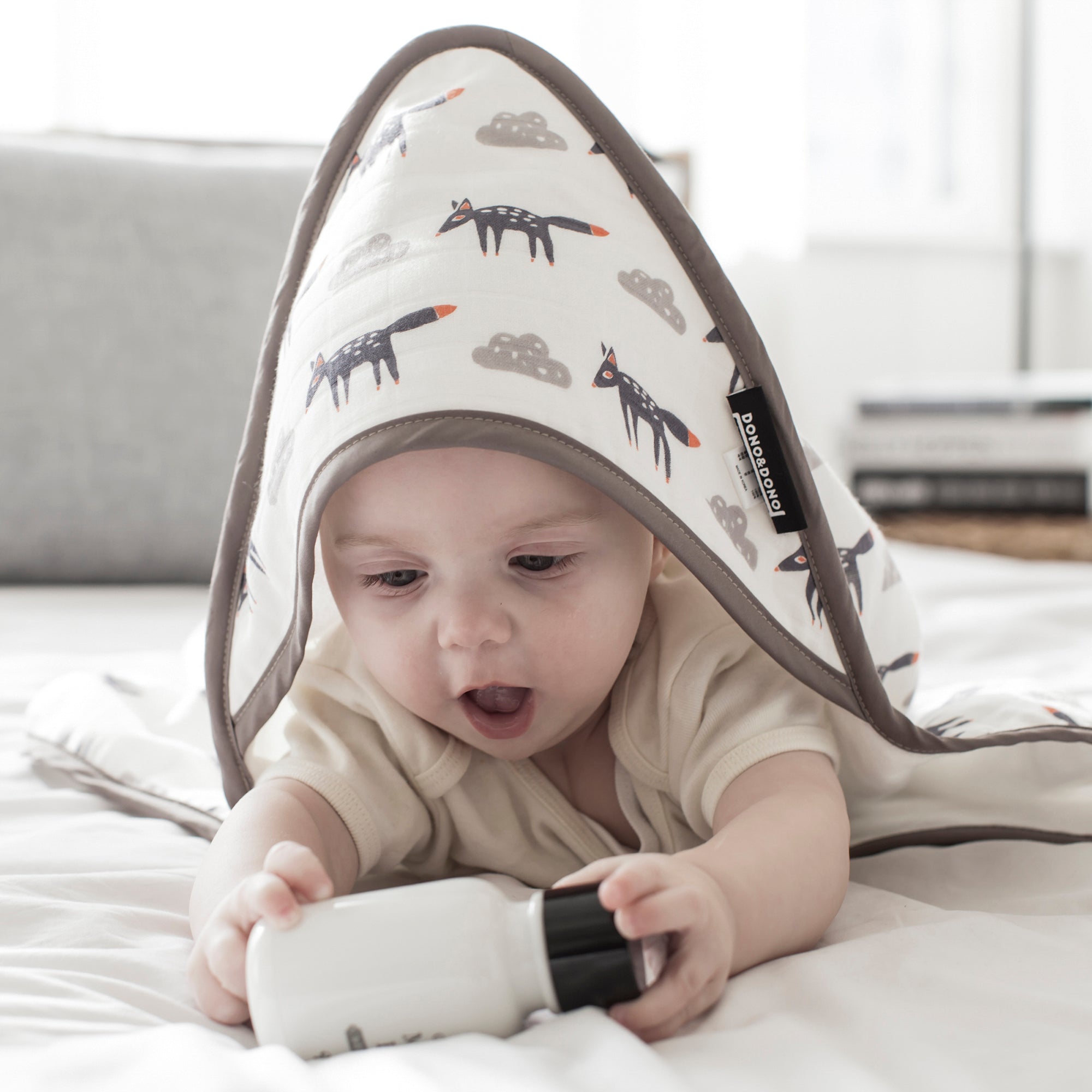 Dono & Dono Muslin Cotton Hooded Towel - innobaby