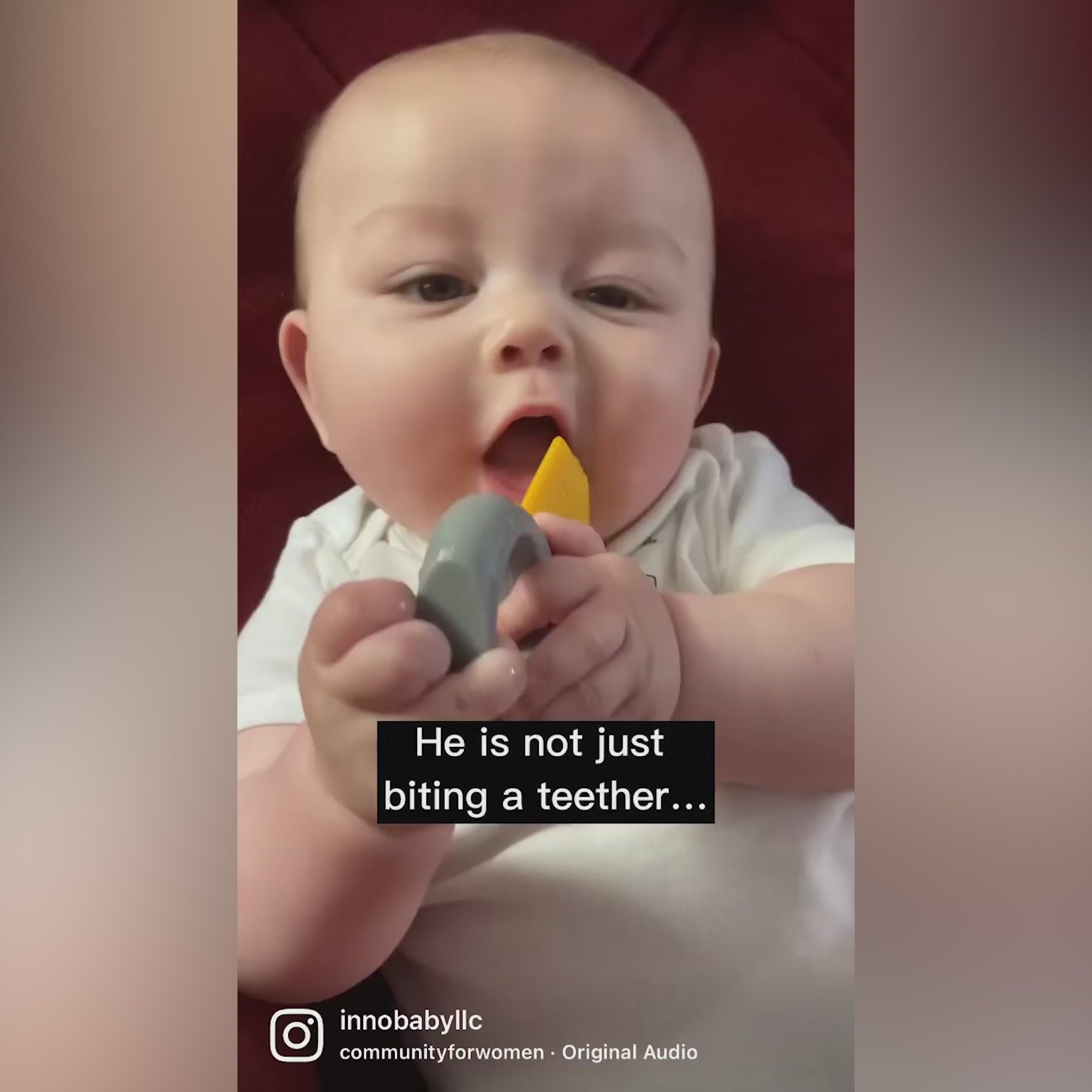 Teethin' Smart Birthstone Ring Teether-feature video