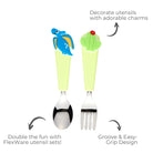 FlexWarez Kids Spoon & Fork Set w/ Charmz - innobaby
