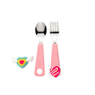 FlexWarez Kids Spoon & Fork Set w/ Charmz - innobaby
