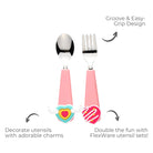 FlexWarez Kids Spoon & Fork Set w/ Charmz - innobaby