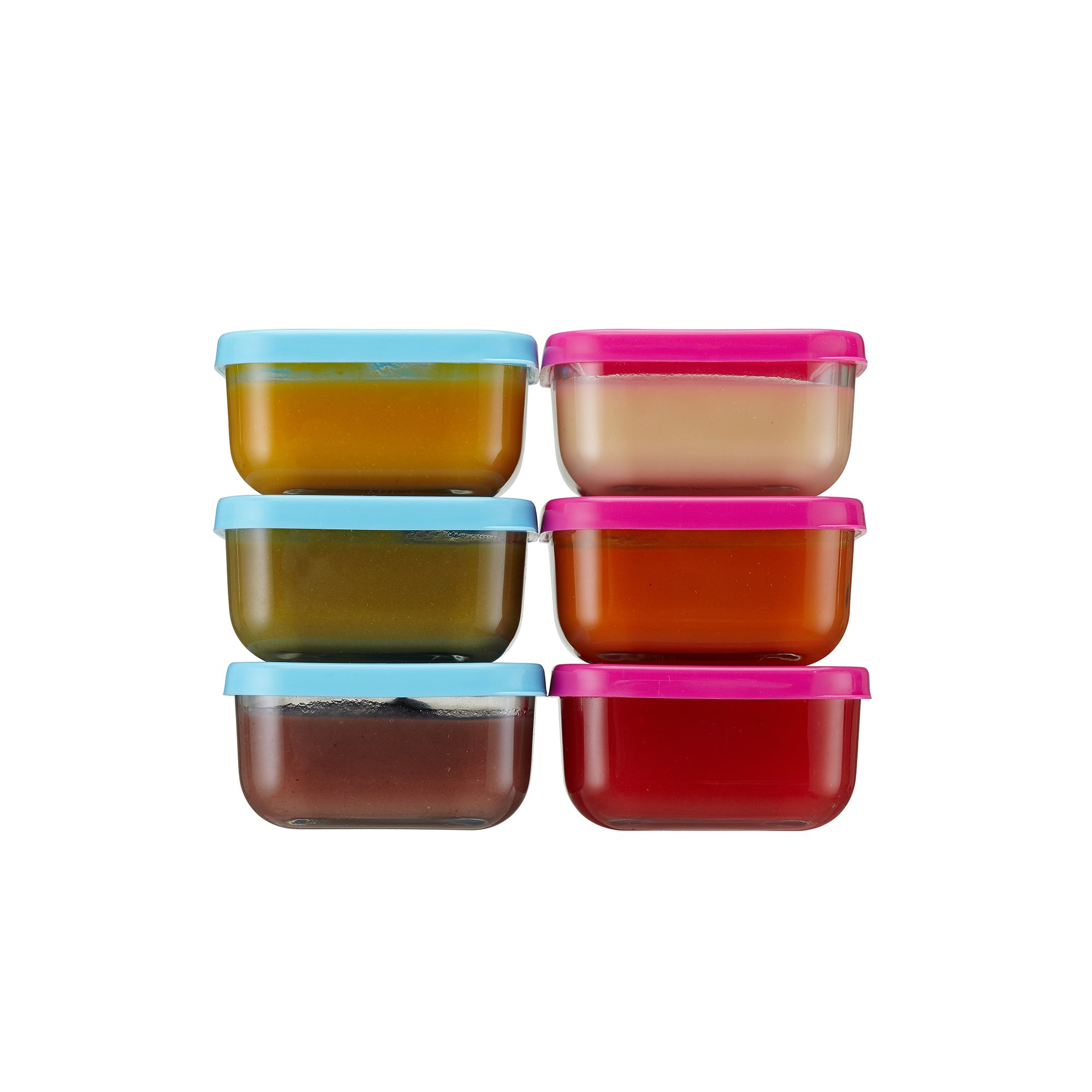 Glass Tot Food Cubes-Pink/ 3 oz / 3 Pack*Open Stock* - innobaby