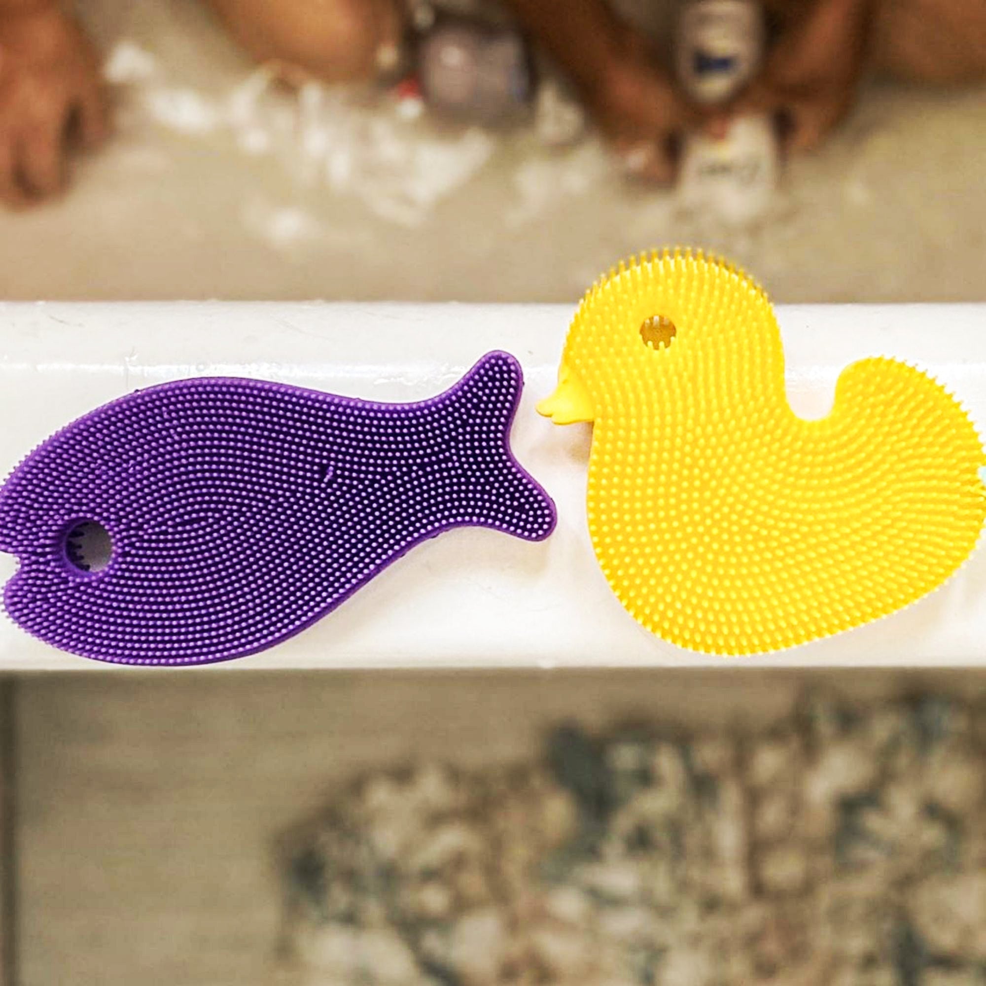 Innobaby Silicone Duck Bath Scrub - innobaby