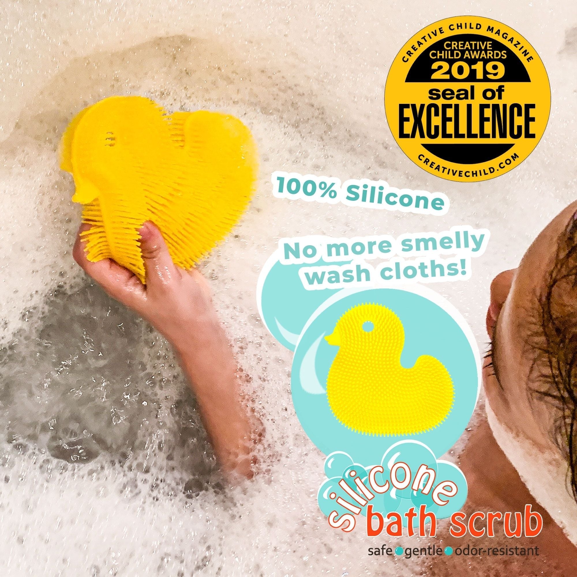 Innobaby Silicone Duck Bath Scrub - innobaby