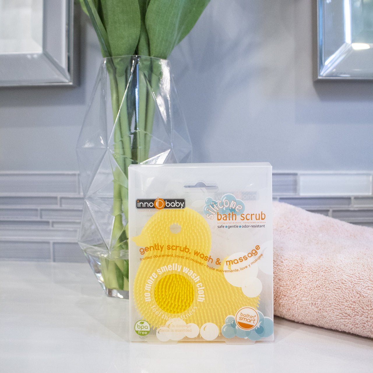 Innobaby Silicone Duck Bath Scrub - innobaby