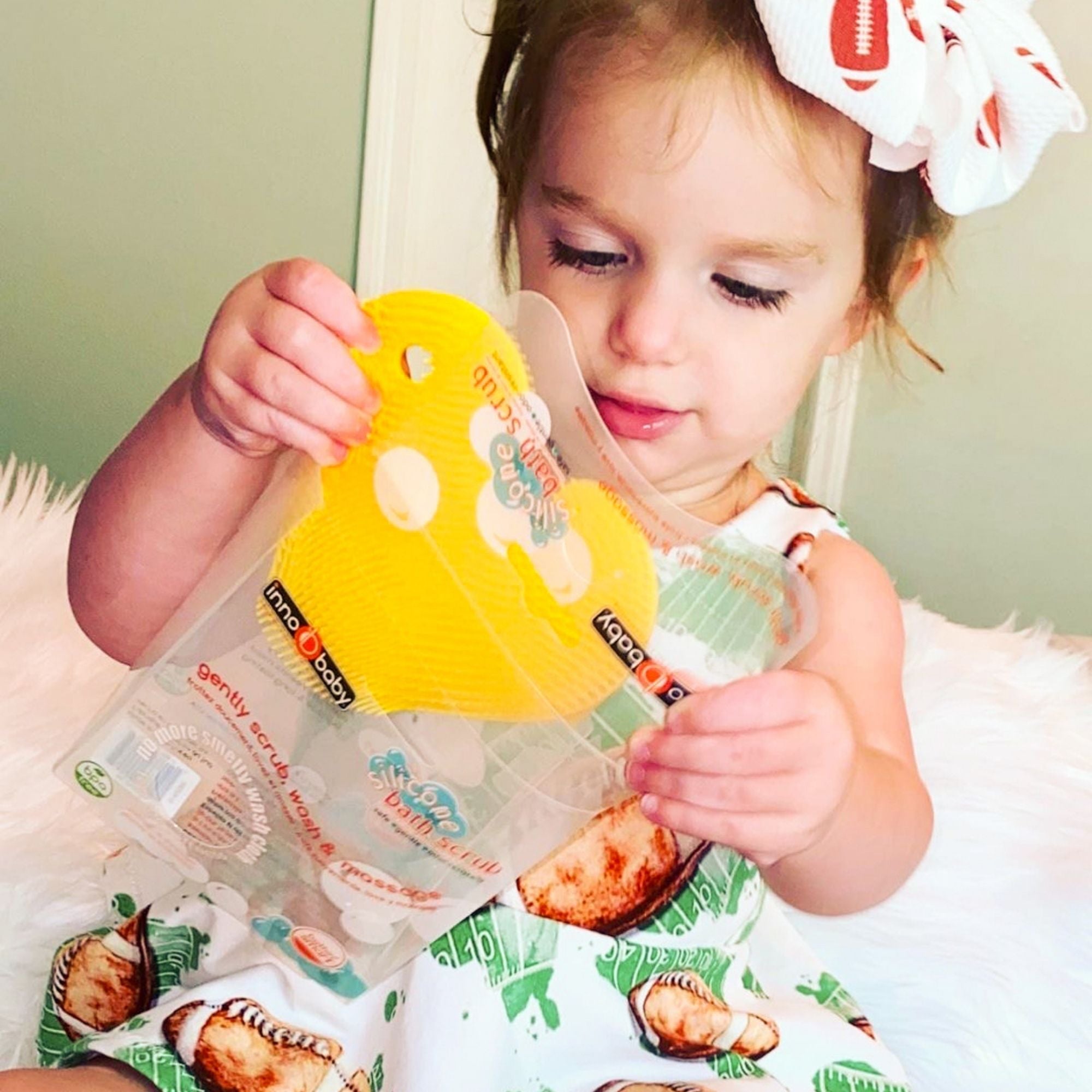 Innobaby Silicone Duck Bath Scrub - innobaby