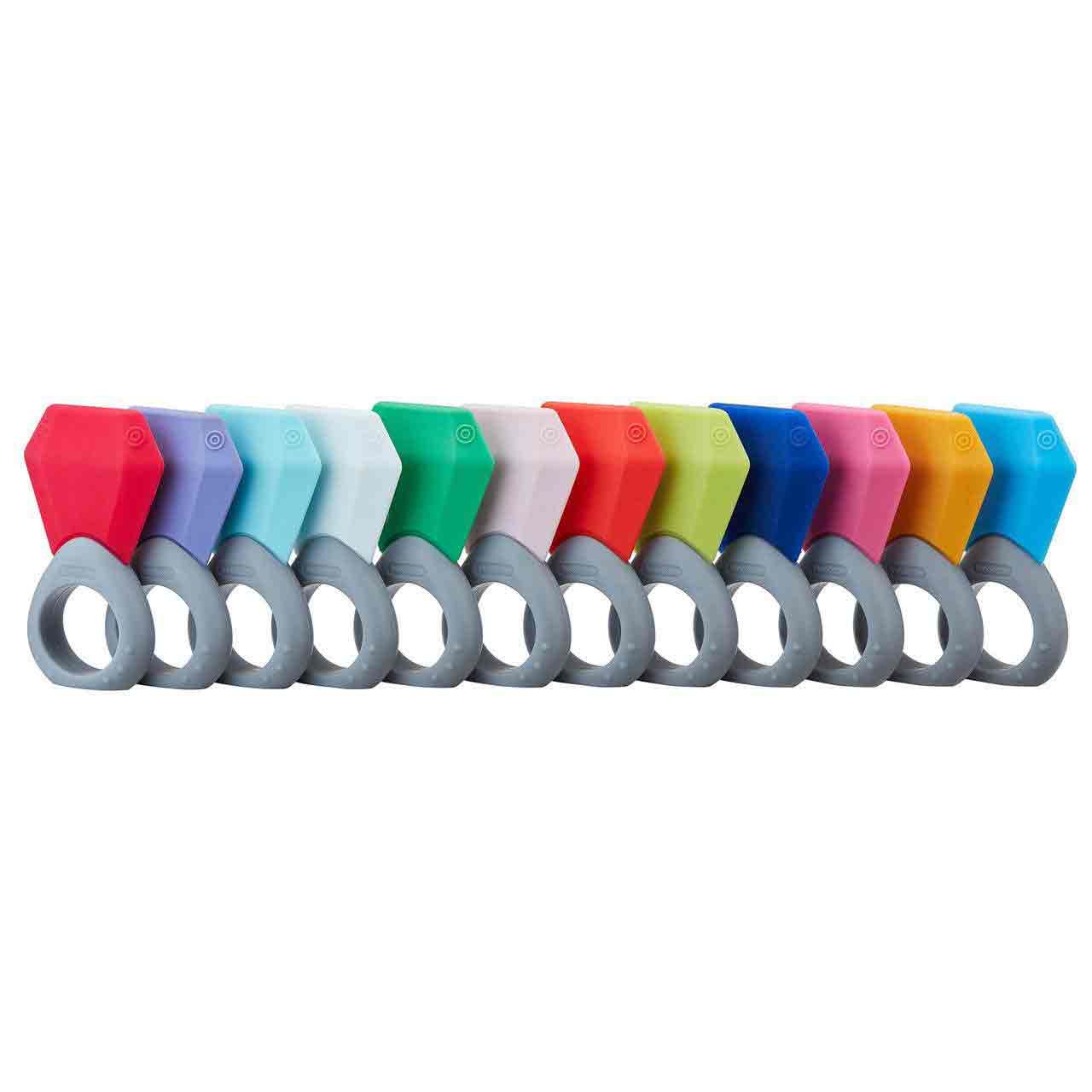innobaby ring teether 12 colors birthstone teethers