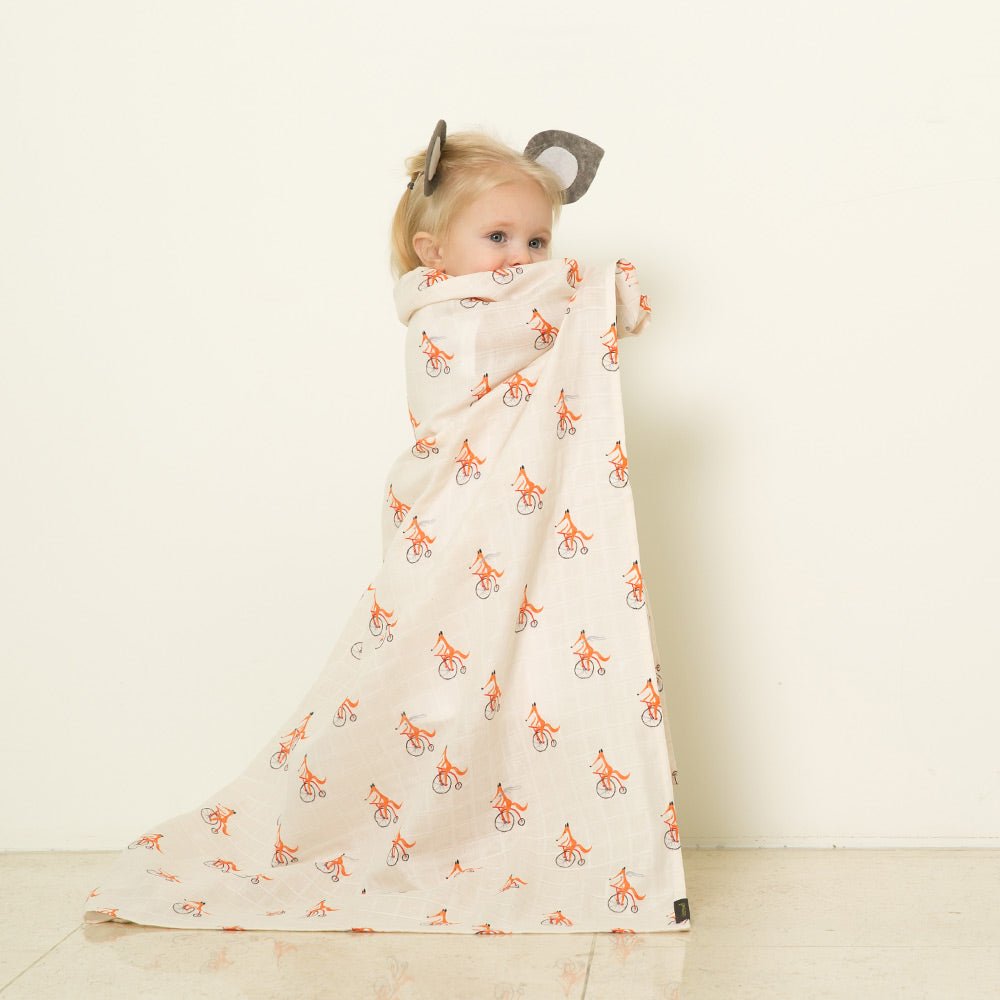 Little Fennec Muslin Blanket - innobaby