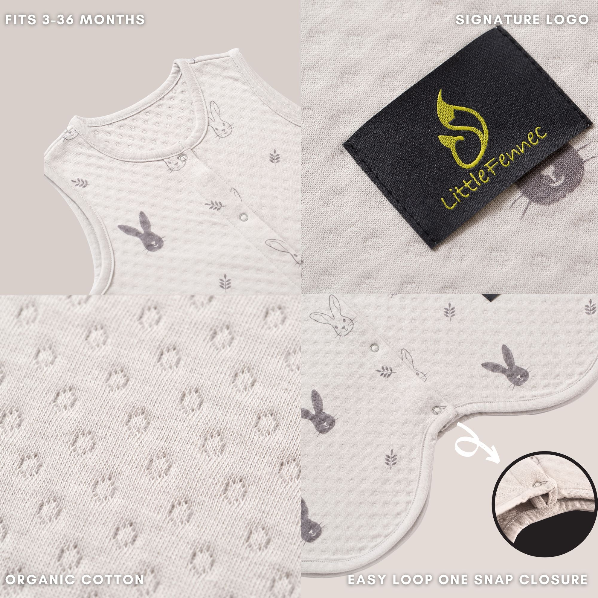 Little Fennec Organic Cotton Romper - innobaby