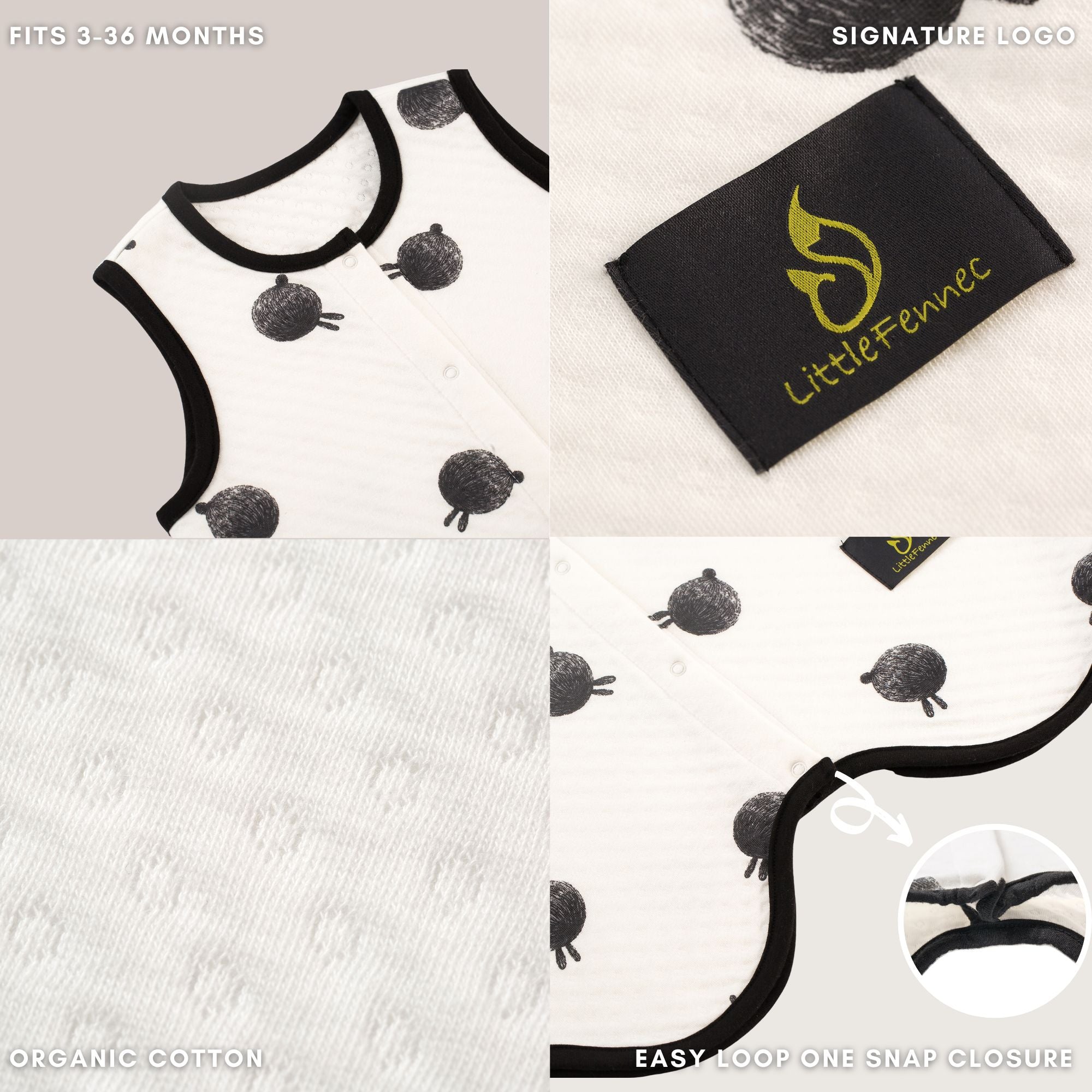 Little Fennec Organic Cotton Romper - innobaby