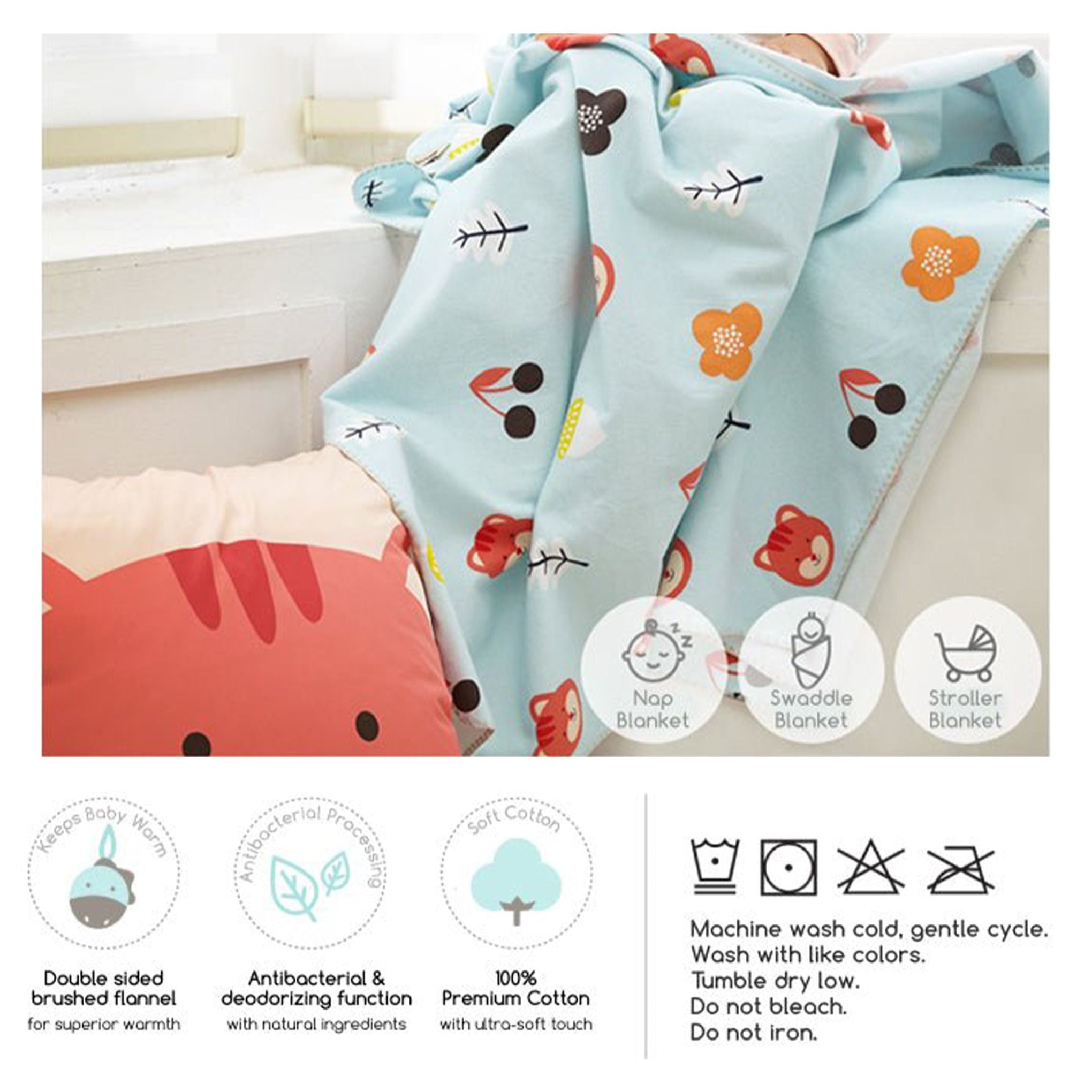Milo & Gabby Flannel Blanket - innobaby