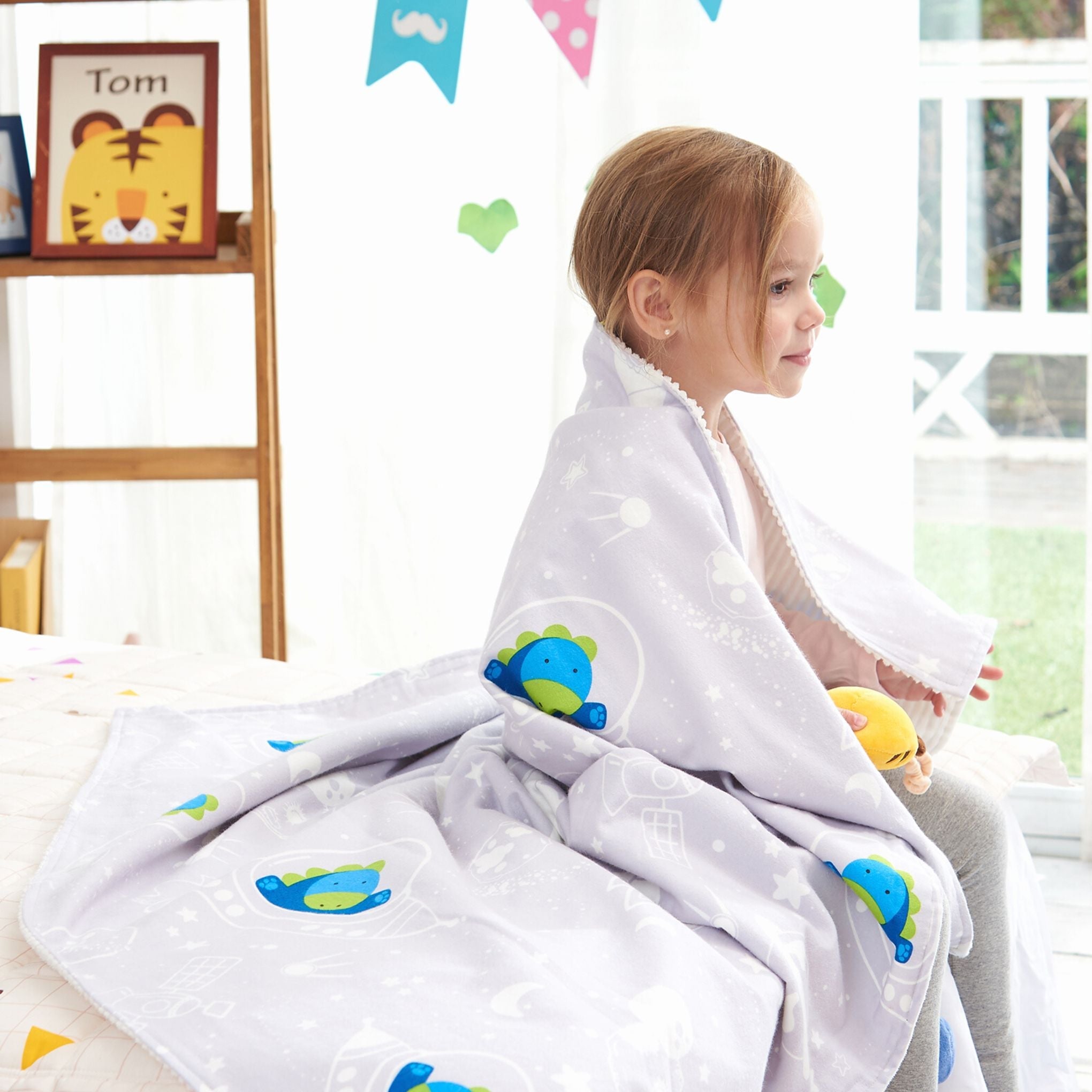 Milo & Gabby Flannel Cotton Corduroy Double Sided Blanket - innobaby