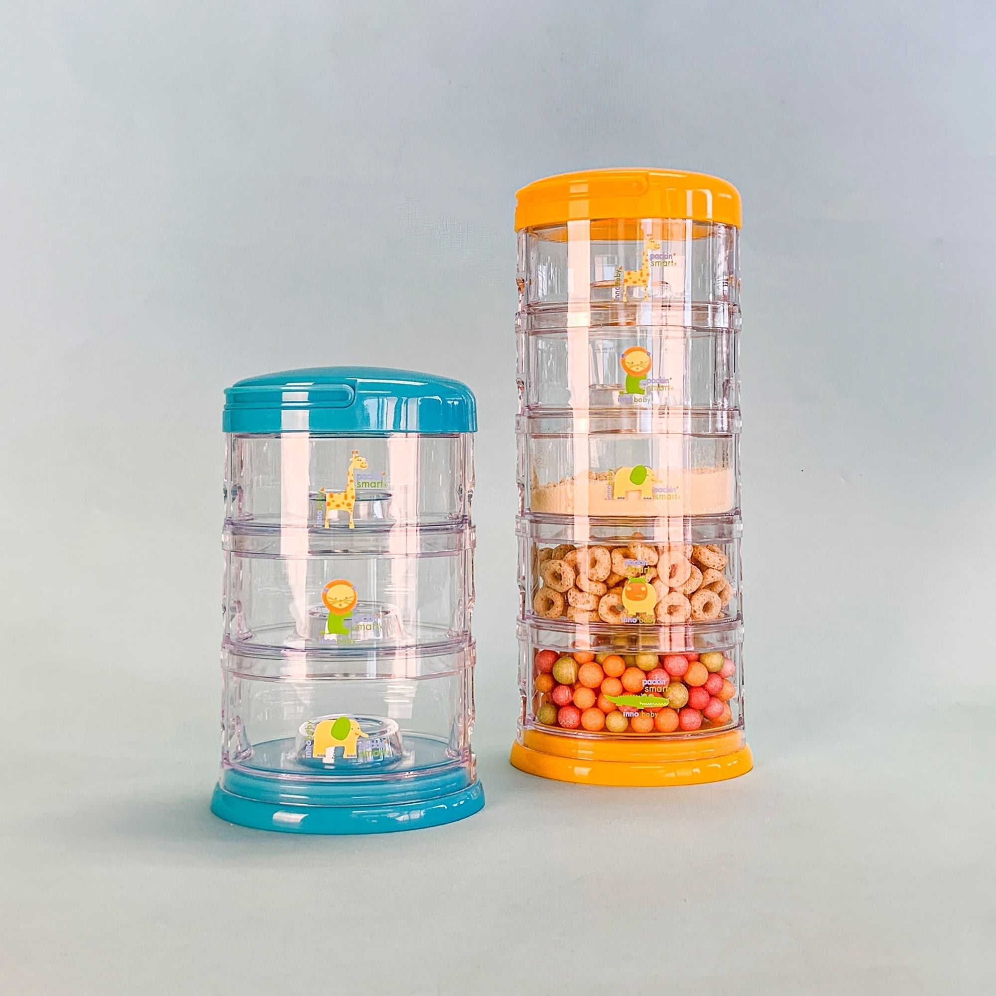 Packin' SMART Stackables -3 Tier Zoo Animal - innobaby