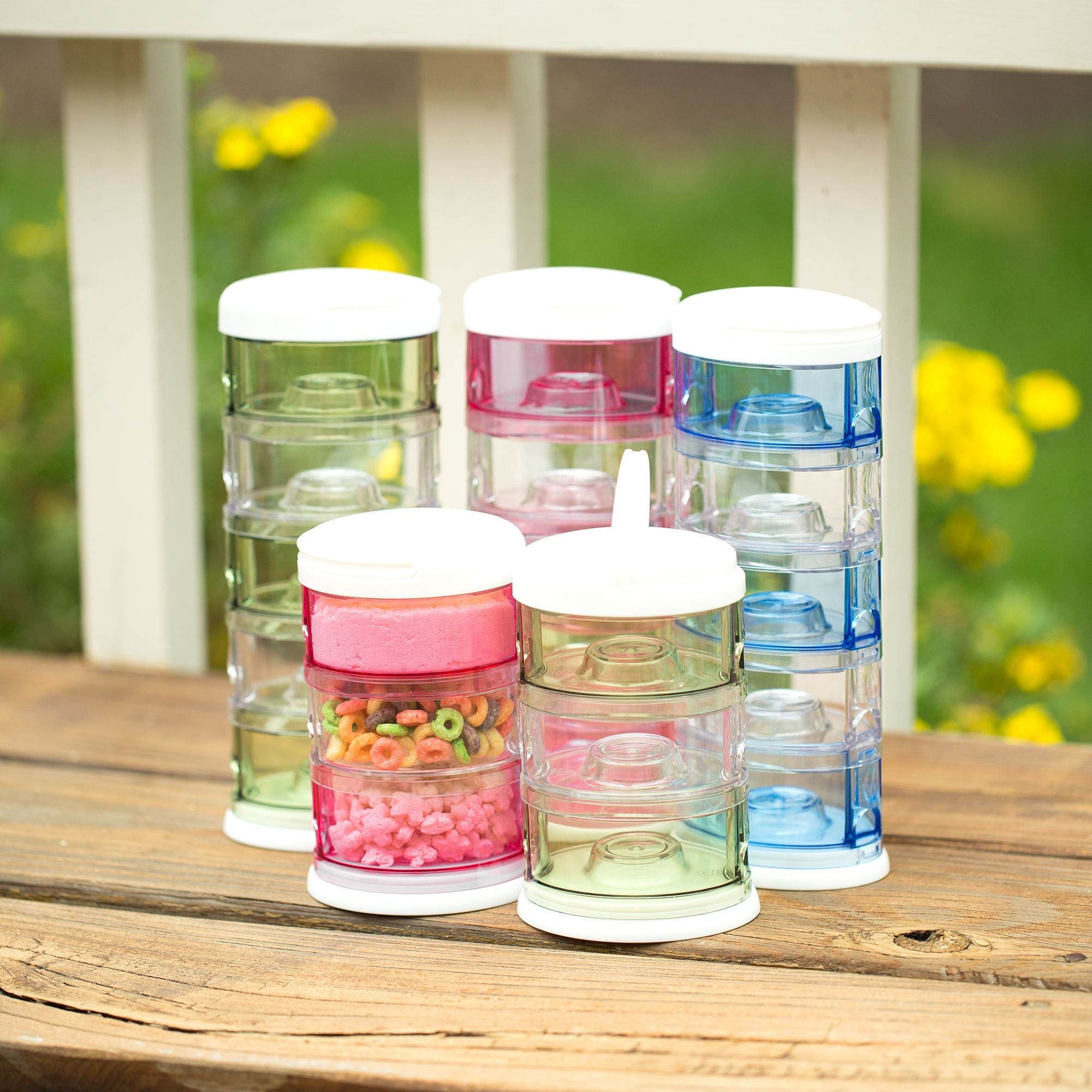 Packin' SMART Stackables 5 Tier Essentials - Green - innobaby